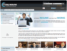 Tablet Screenshot of esqresume.com